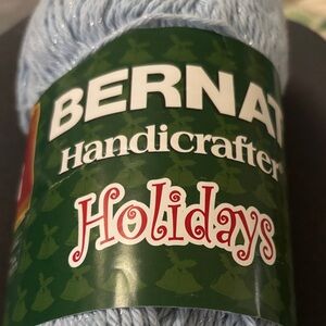 Bernat Handicrafter Holidays Blue Icicle 9.9 Oz. Holiday Yarn -